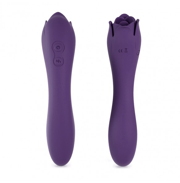 Meese - Dora Rose Tongue Licking Massager G-Spot Vibrator (Chargeable - Purple)